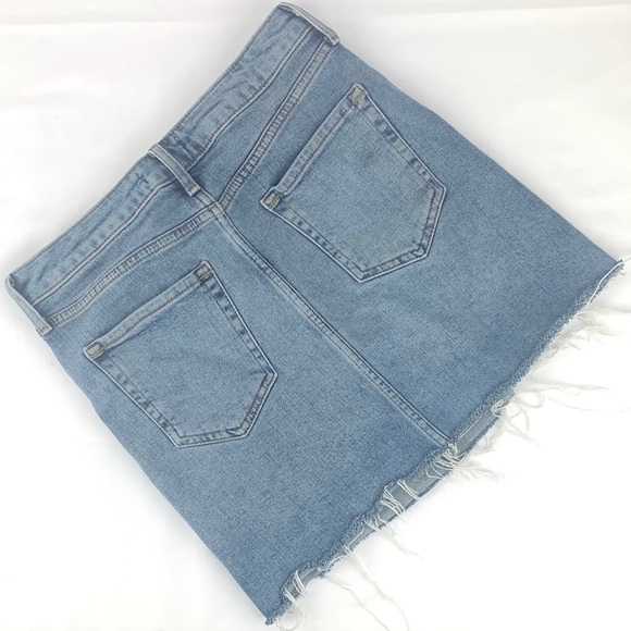 Forever 21 Fringed Denim Skirt - Picture 4 of 4